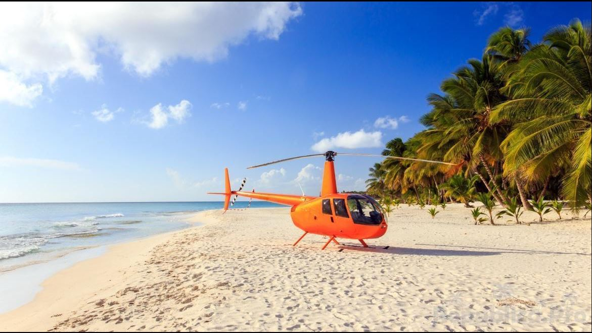 Przelot helikopterem na Saonę